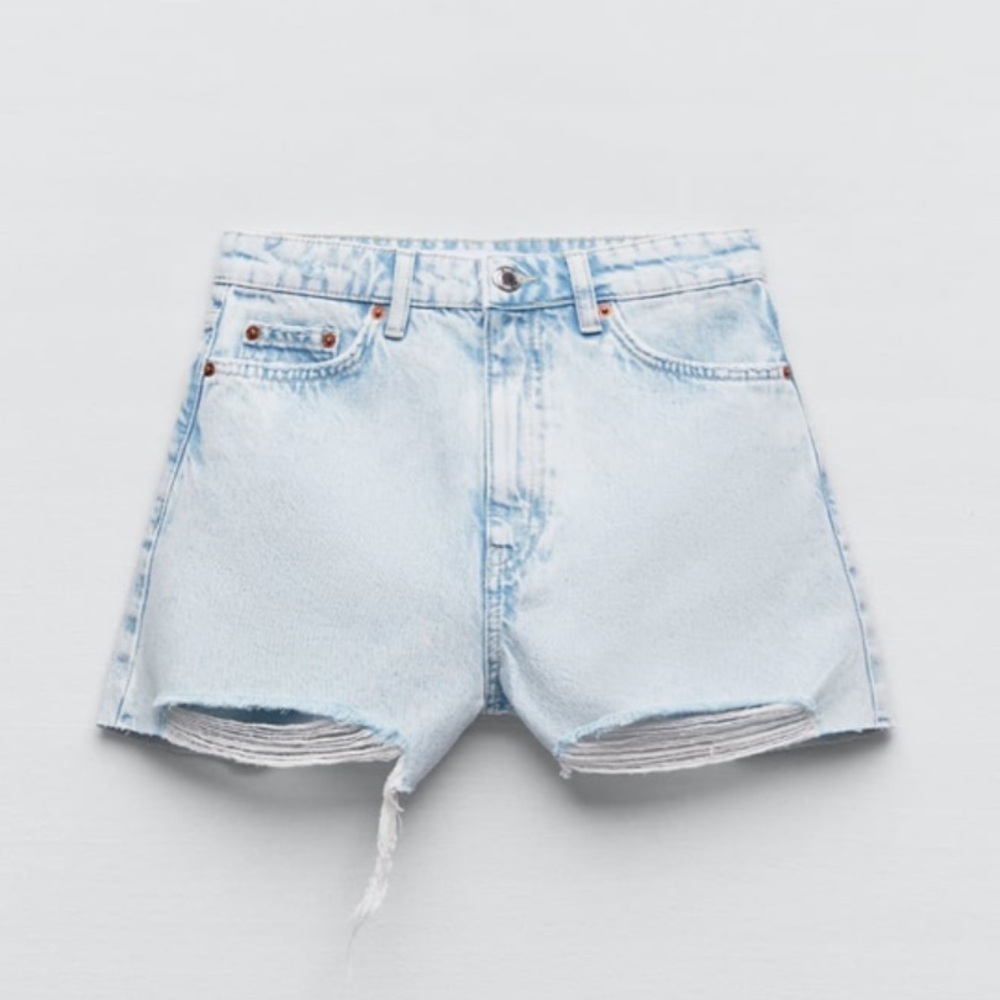 Women's Light Blue Denim Shorts